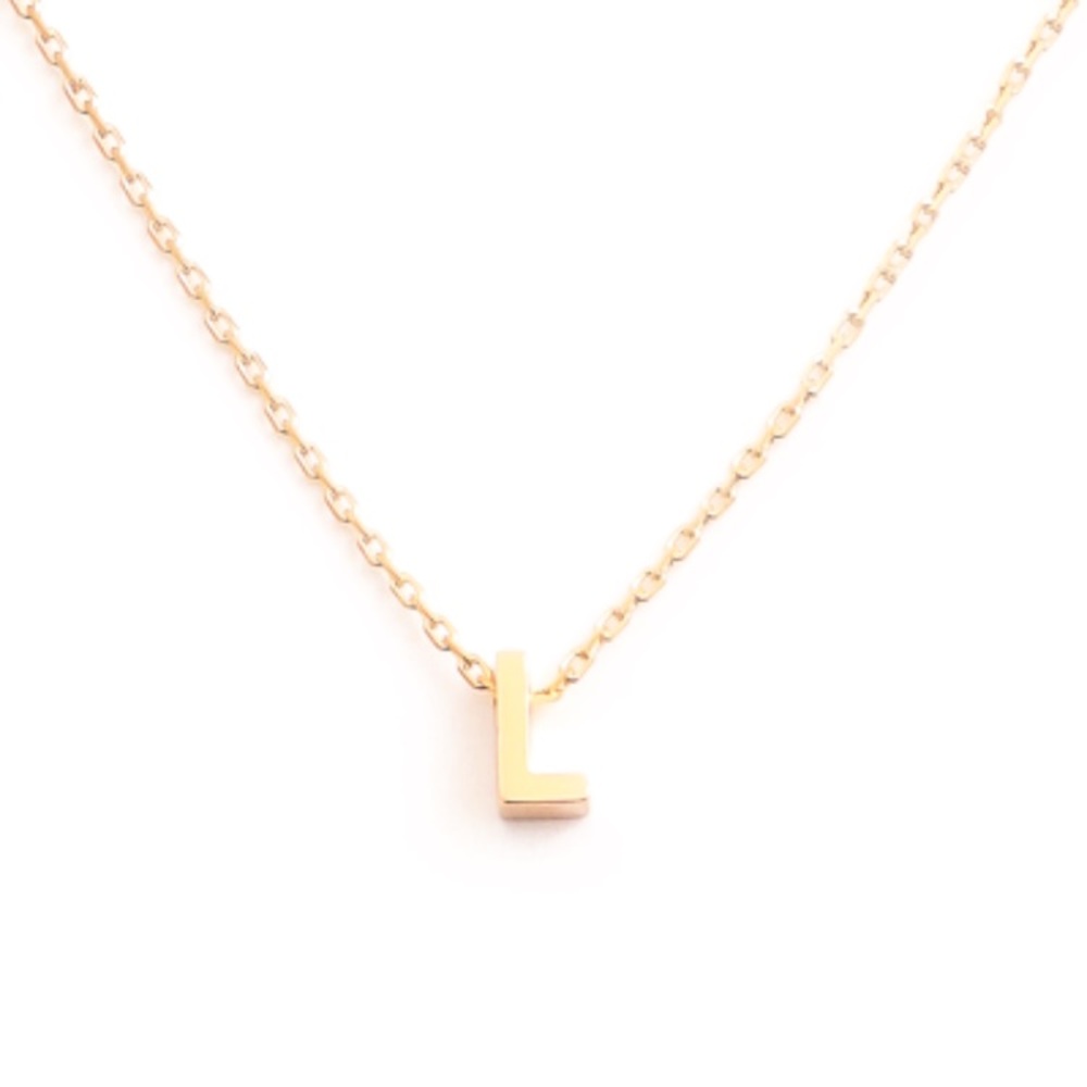 Mini Initial Necklace, L